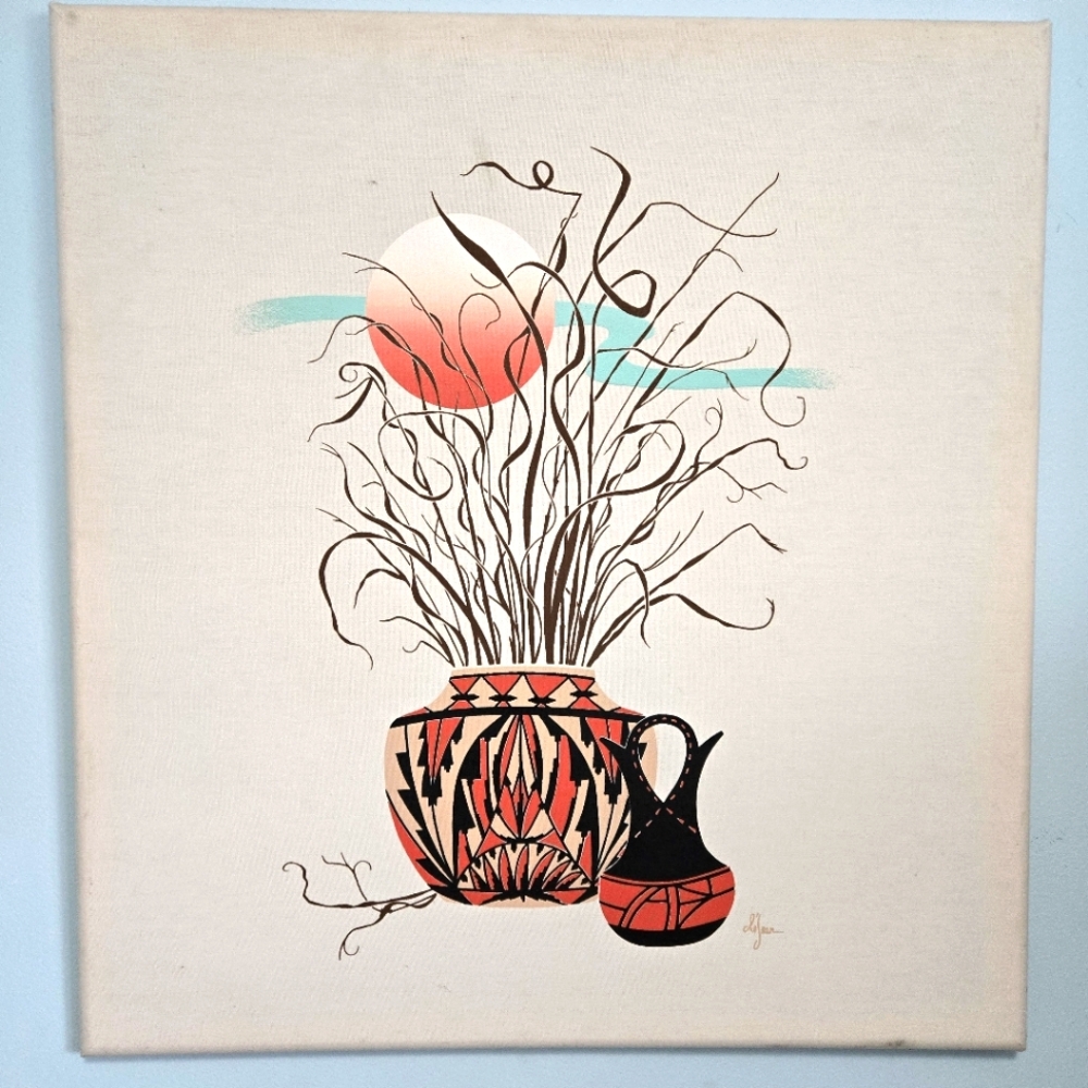 Modern Navajo Pottery Painting